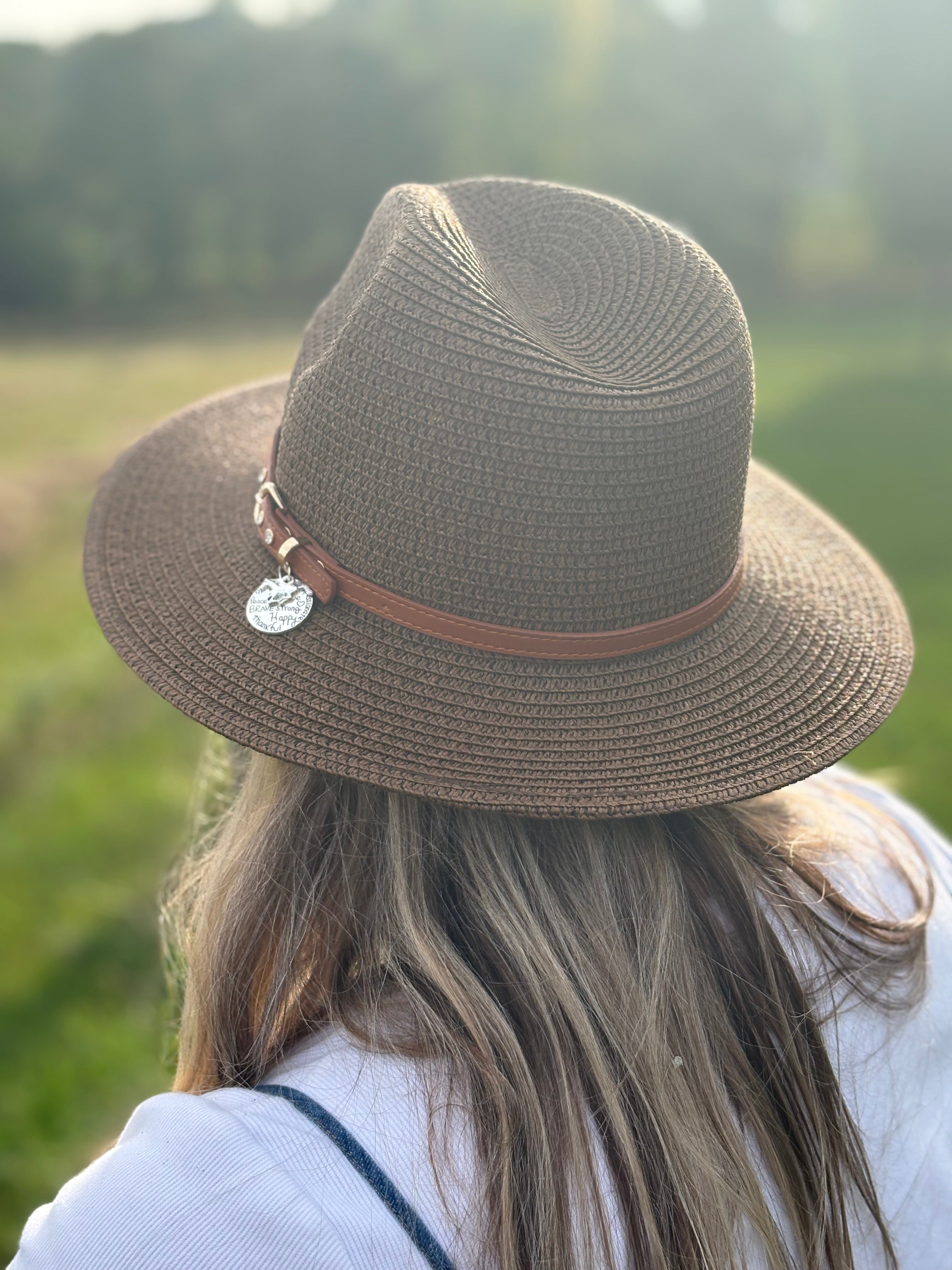 Charm Hat - Brave, Strong, Happy