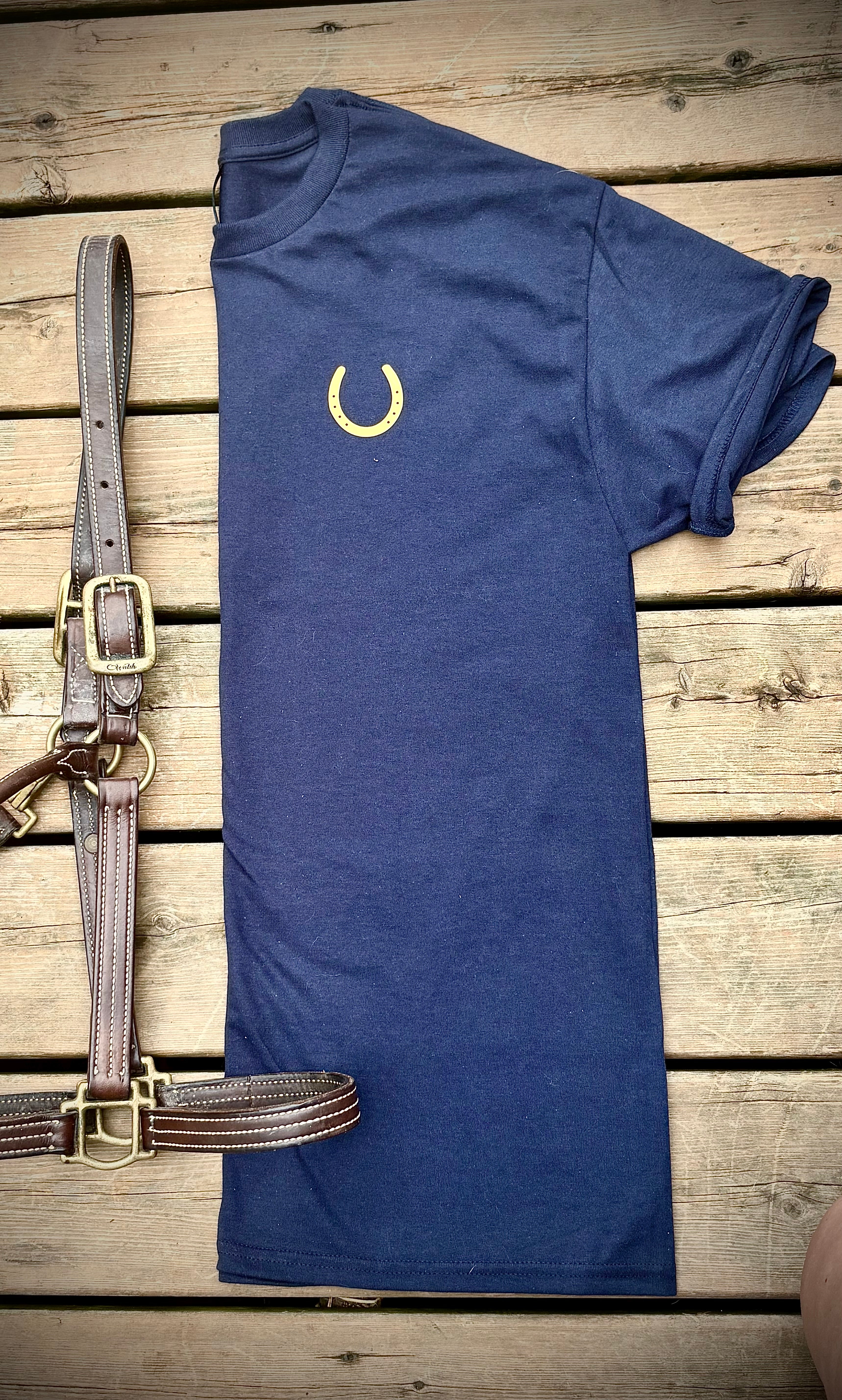 Connection Collection - Equestrian Navy & Gold Tee