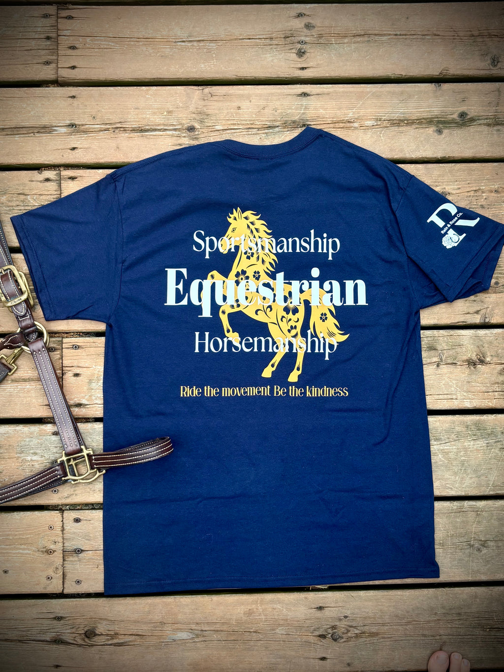 Connection Collection - Equestrian Navy & Gold Tee