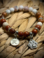 Kindness Bead Collection - Dog Paw + Initial