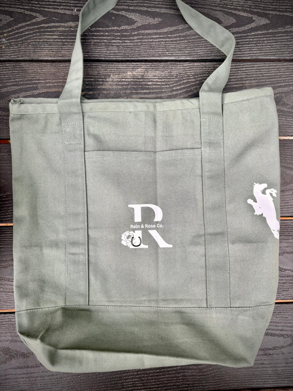 Believe Tote - Sage Green