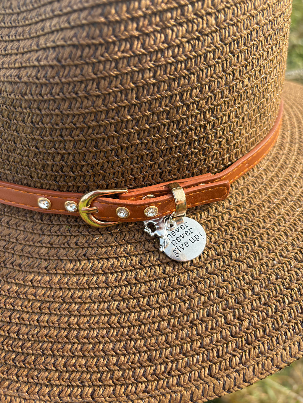 Charm Hat - Never Give Up