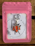 R&R Charm- Maple Leaf & Horse Shoe: Red, Yellow, Orange & Brown