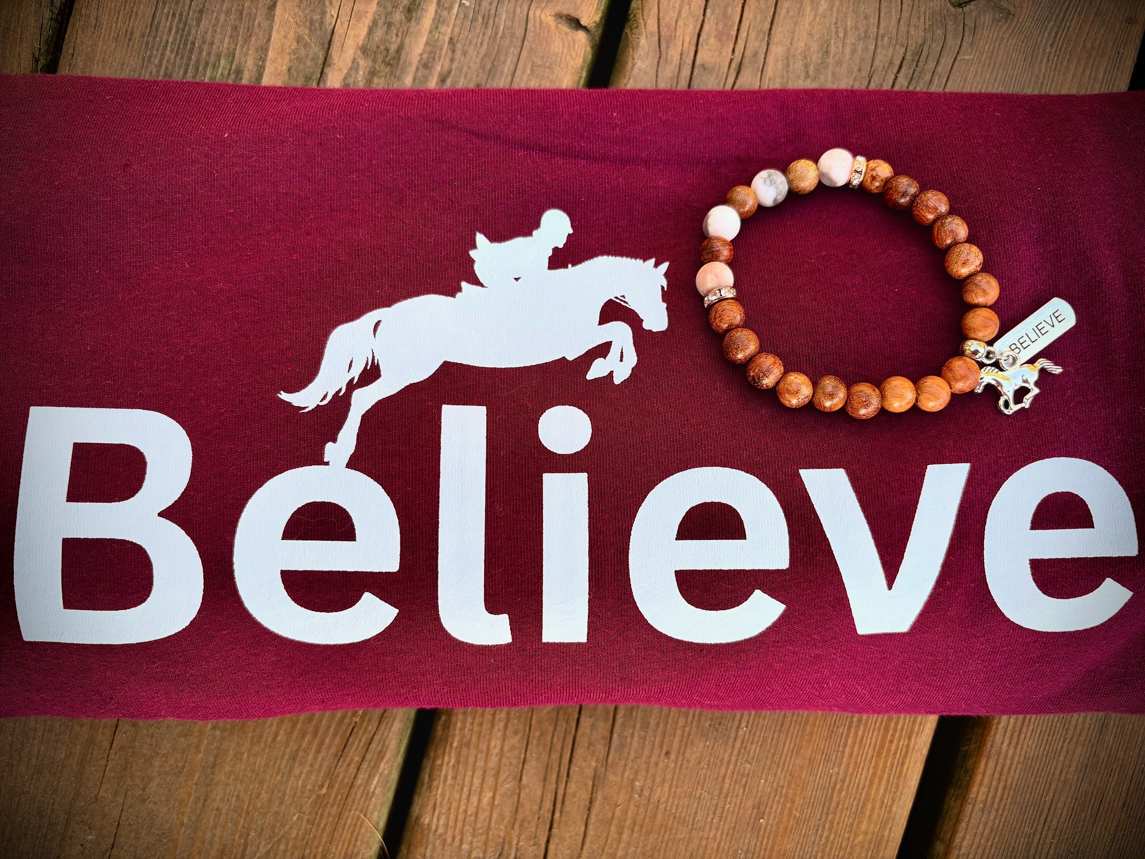 Believe Tee & Bracelet Set