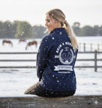 #ridewithreinandrose Sportsmanship Equestrian Quarter Zip Sweater - Navy